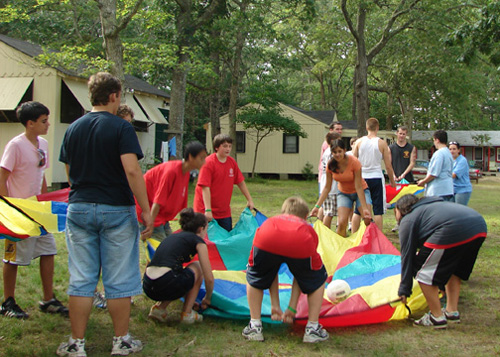 Swimming Area (Beach Front), Basketball, Tetherball and Volleyball areas
