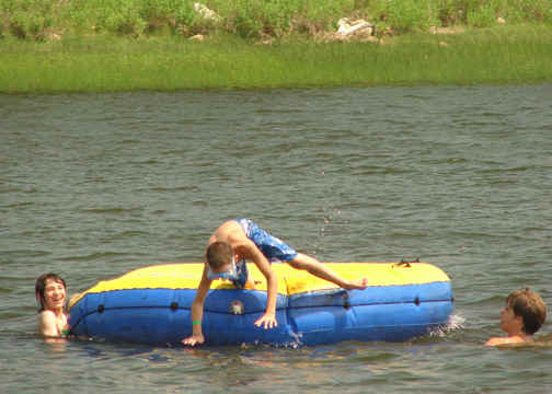 Swimming Area (Beach Front), Basketball, Tetherball and Volleyball areas